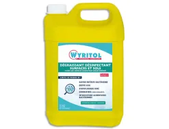 Dégraissant désinfectant wyritol pour surfaces et sols contact alimentaire bidon 5 litres
