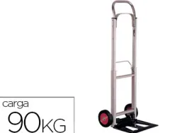 Diable pliant aluminium 1100x390x410mm pelle acier roues caoutchouc charge maximale 90kg poids 6.8kg