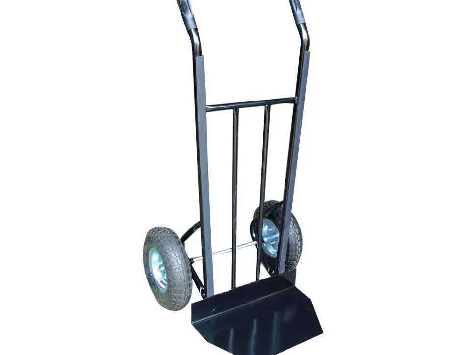 Diable professionnel 1225x557x625mm plateforme fixe 2 roues gonflables charge max 250gá