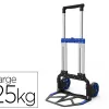 Diable viso manutention pliant telescopique aluminium bavette rabattable roues caoutchouc charge maximale 125kg
