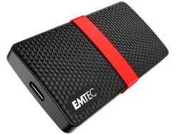 Disque dur ssd portable emtec x200 power plus usb-c 3.1 gen1 transfert haute vitesse grande capacite de stockage 512gb