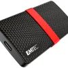 Disque dur ssd portable emtec x200 power plus usb-c 3.1 gen1 transfert haute vitesse grande capacite de stockage 256gb