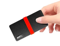 Disque dur ssd portable emtec x200 power plus usb-c 3.1 gen1 transfert haute vitesse grande capacite de stockage 256gb