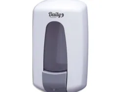 Distributeur de savon en vrac abs blanc capacite 900 ml