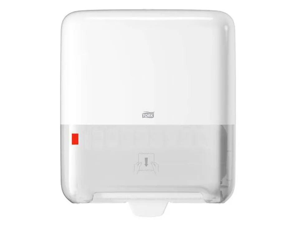 Distributeur essuie-mains tork xpress h2 distribution feuille à feuille coloris blanc