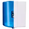 Distributeur essuie-mains q-connect fermeture serrure 2 clefs coloris bleu 225x275x220mm