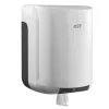 Distributeur essuie-mains coldis bobine tirage central plastique abs grand modèle clé fenêtre contrôle 22x22x31cm 450f