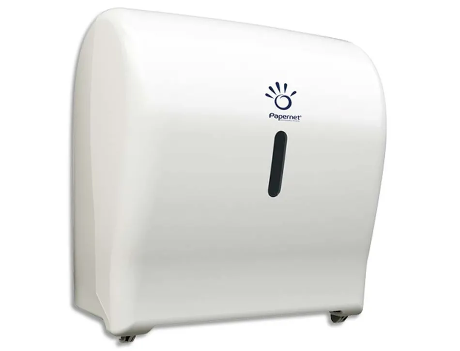 Distributeur essuie-mains papernet mini autocut blanc abs dim l31,4 x h33 x p20,4 cm