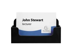 Distributeur exacompta cartes visite 1 case pour 50 cartes coloris noir