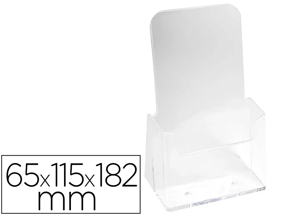 Distributeur exacompta simple format prospectus 1/3 a4 vertical 1 compartiment de profondeur 28mm