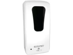 Distributeur gel et savon q-connect automatique capteur et support metallique hauteur 152cm capacite 1000ml blanc