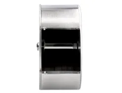 Distributeur papier toilette q-connect acier inoxydable fermeture serrure 2 clefs 115x254x265mm