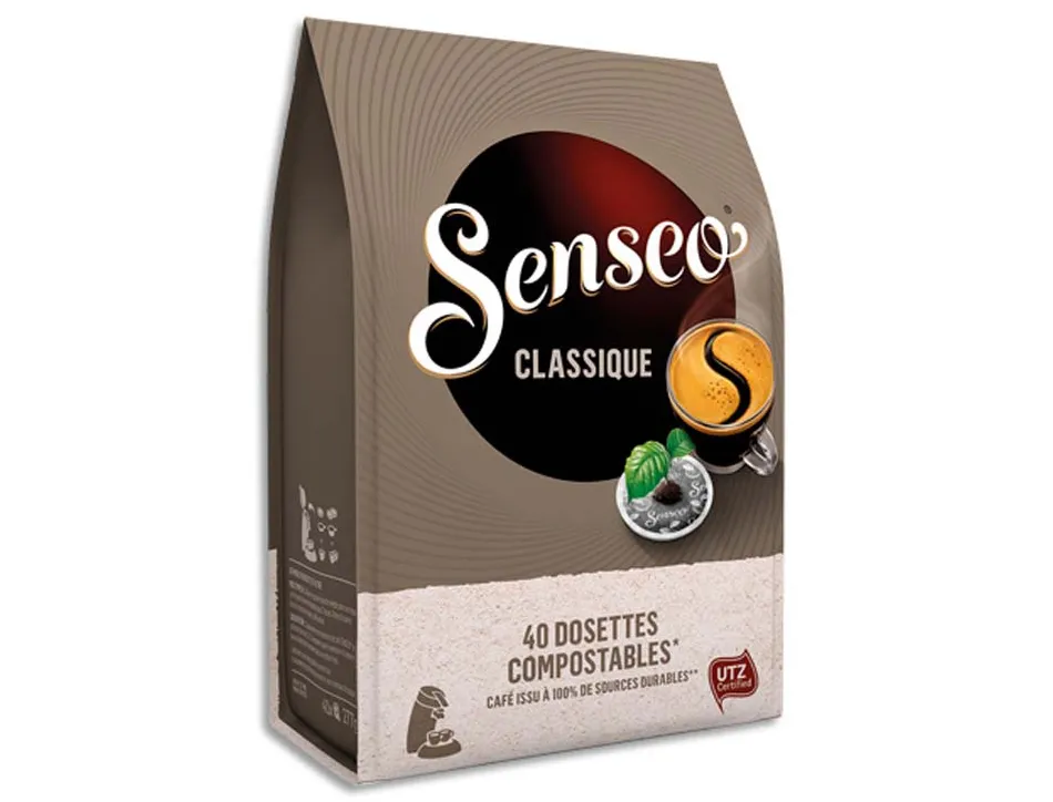 Dosettes café senseo classique équilibré paquet 40