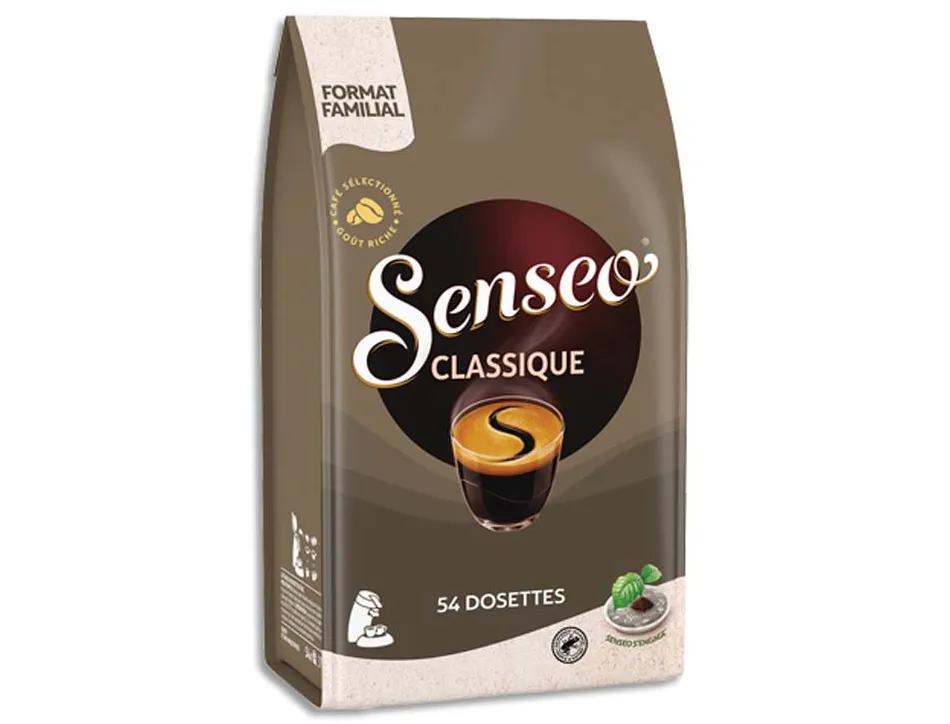 Dosettes café senseo classic équilibré paquet 54