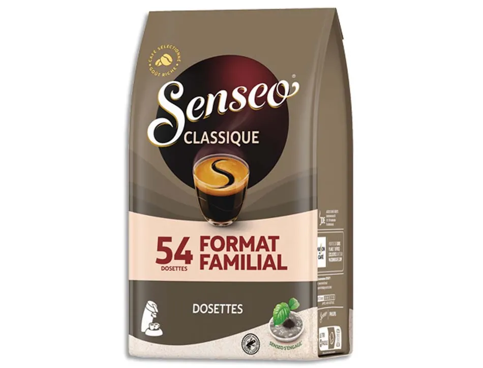 Dosettes café senseo classic équilibré paquet 54