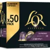 Dosettes cafe l or espresso longo profondo boite 50