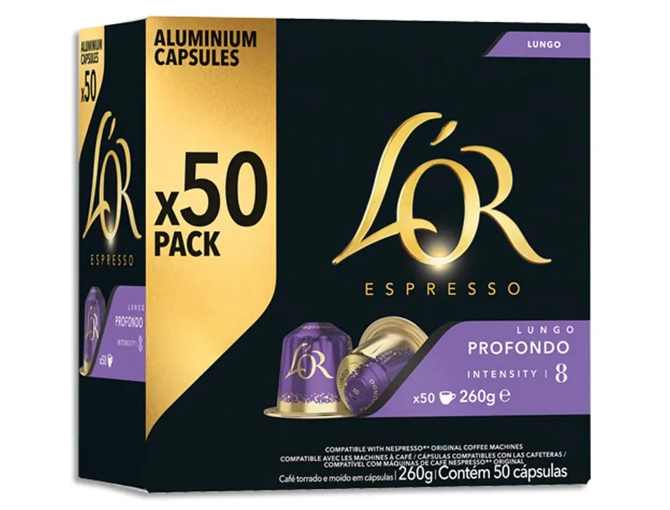 Dosettes de cafe espresso supremo l'or 50 unites