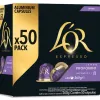 Dosettes de cafe espresso ristretto l'or 50 unites