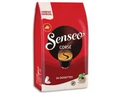 Dosettes de cafe moulu corse fort et intense senseo 54 unites