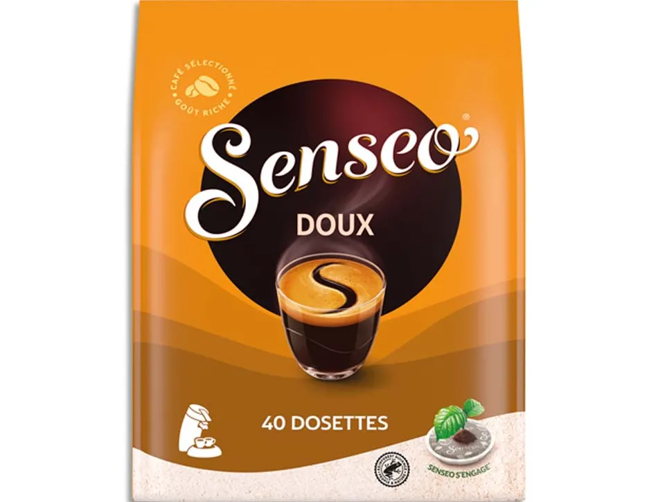 Dosettes de cafe moulu corse fort et intense senseo 54 unites
