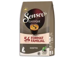 Dosettes de cafe moulu corse fort et intense senseo 54 unites
