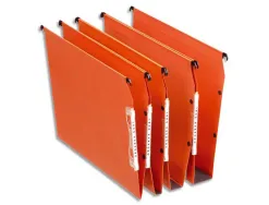 Dossier suspendu esselte dual kraft lmg 220g armoire entraxe 330mm h275mm fond 15 coloris orange boîte 25 unités