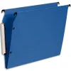 Dossier suspendu esselte lmg armoire polypropylene opaque fond 15 bouton-pression coloris bleu paquet 10