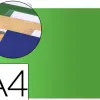 Dossier suspendu liderpapel papier cartonné kraft 250g a4 tiroir viseur supérieur fond v baguette métallique vert