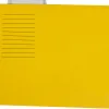 Dossier suspendu liderpapel papier cartonné kraft 250g a4 tiroir viseur supérieur fond v baguette métallique jaune
