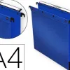 Dossier suspendu l'oblique polypro ultimate 5/10e tiroir entraxe 330mm h250mm fond 50 coloris bleu pack 10 unités