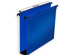 Dossier suspendu l'oblique polypro ultimate 5/10e tiroir entraxe 330mm h250mm fond 50 coloris bleu pack 10 unités