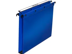 Dossier suspendu l'oblique polypro ultimate 5/10e tiroir entraxe 330mm h250mm fond 30 coloris bleu pack 10 unités