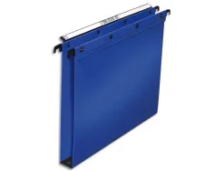 Dossier suspendu l'oblique polypro ultimate 5/10e tiroir entraxe 330mm h250mm fond 30 coloris bleu pack 10 unités