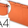 Dossier suspendu l'oblique carte canson kraft orange 240g tiroir entraxe 330mm h250mm fond 15 barette acier boîte 25u