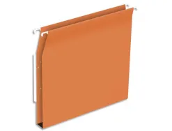Dossier suspendu l'oblique economique kraft orange 220g armoire entraxe 330m hauteur 275mm fond 30mm boite 25