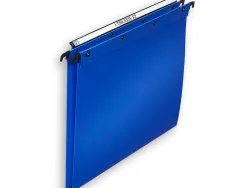 Dossier suspendu l'oblique polypro ultimate 5/10e tiroir entraxe 330mm h250mm fond 15 coloris bleu pack 10 unités
