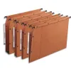 Dossier suspendu l'oblique azv ultimate kraft 240g armoire entraxe 330mm h275mm fond v porte-étiquette boîte 25 unités