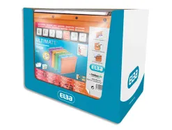 Dossier suspendu l'oblique carte canson kraft orange 240g tiroir entraxe 330mm h250mm fond 15/30 barette acier pack 10u