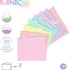 Dossier suspendu viquel rainbow pastel polypropylene coloris assortis lot 8 unites