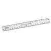 Double decimetre faibo plastique incolore