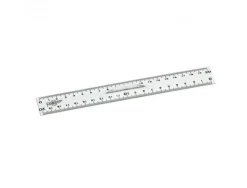 Double decimetre faibo plastique incolore