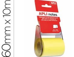 Dérouleur apli agipa notes repositionnables adhésives 60mmx10m lame plastique