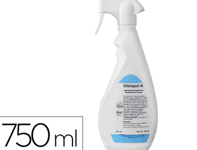 Désinfectant sans rinçage milieu alimentaire crèches collectivités salles de sport pulvérisateur 750ml