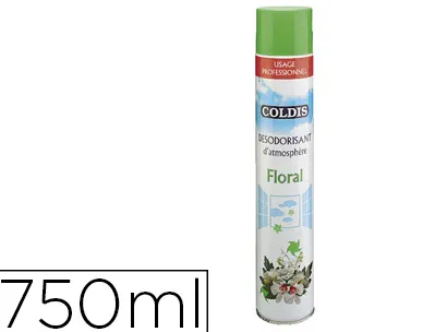 Désodorisant coldis usage professionnel parfum floral aérosol 750ml