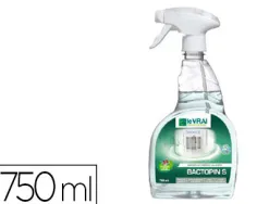 Détergent le vrai désinfectant bactopin plus tous types surfaces collectivités milieux médicalisés sportifs spray 750ml
