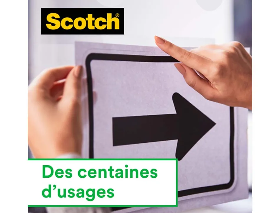 Dévidoir scotch magic office c60 argenté + 16 rouleaux de ruban adhésif 19mmx33m boîte individuelle