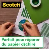 Dévidoir scotch magic transparent rechargeable + 1 ruban adhésif 19mmx25m