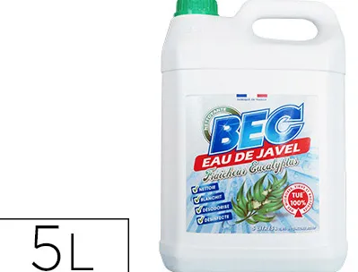 Eau de javel coldis 9 degrés nettoie désinfecte blanchit agréable odeur parfum bidon 5l