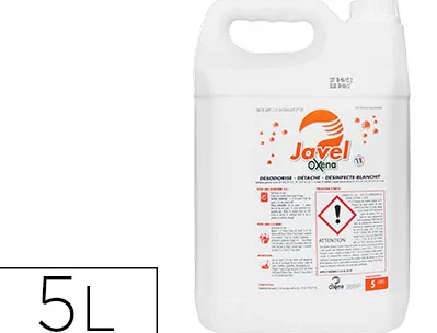Eau de javel coldis 9 degrés 2.6% chlore actif nettoie désodorise désinfecte blanchit bidon 5l