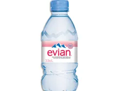 Eau evian bouchon plat rpet 33cl
